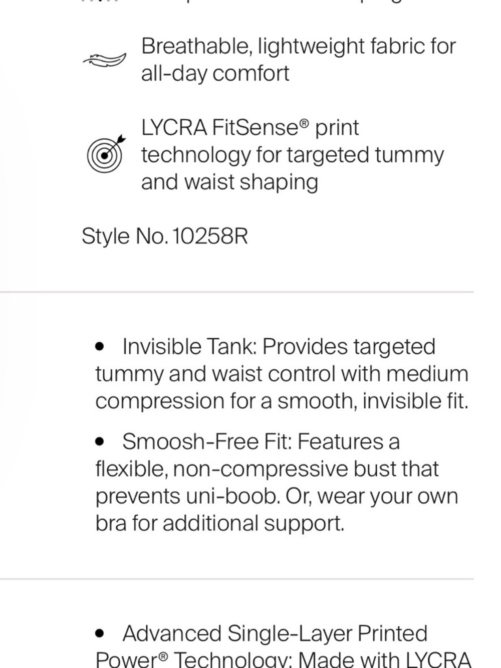 Spanx invisible shaping tank NWOT Large - Picture 3 of 5